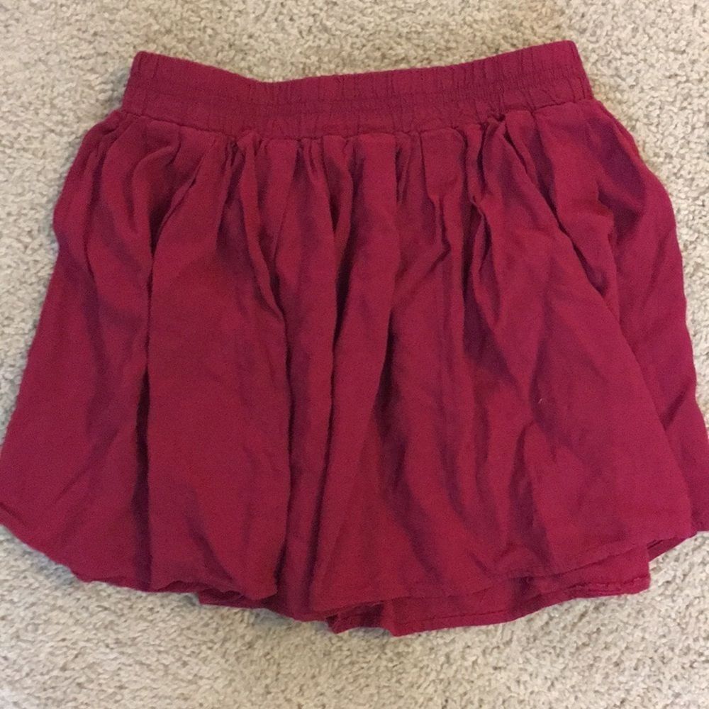 🛍 LA Hearts Red Casual Skater Skirt from PacSun